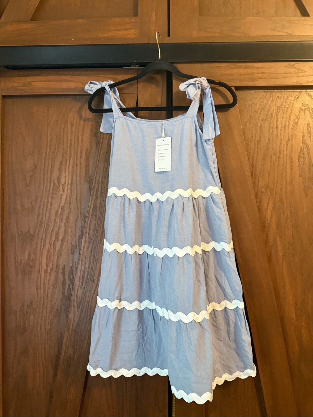 Zesica Women's Blue and White Dress Sz‎ S NWT